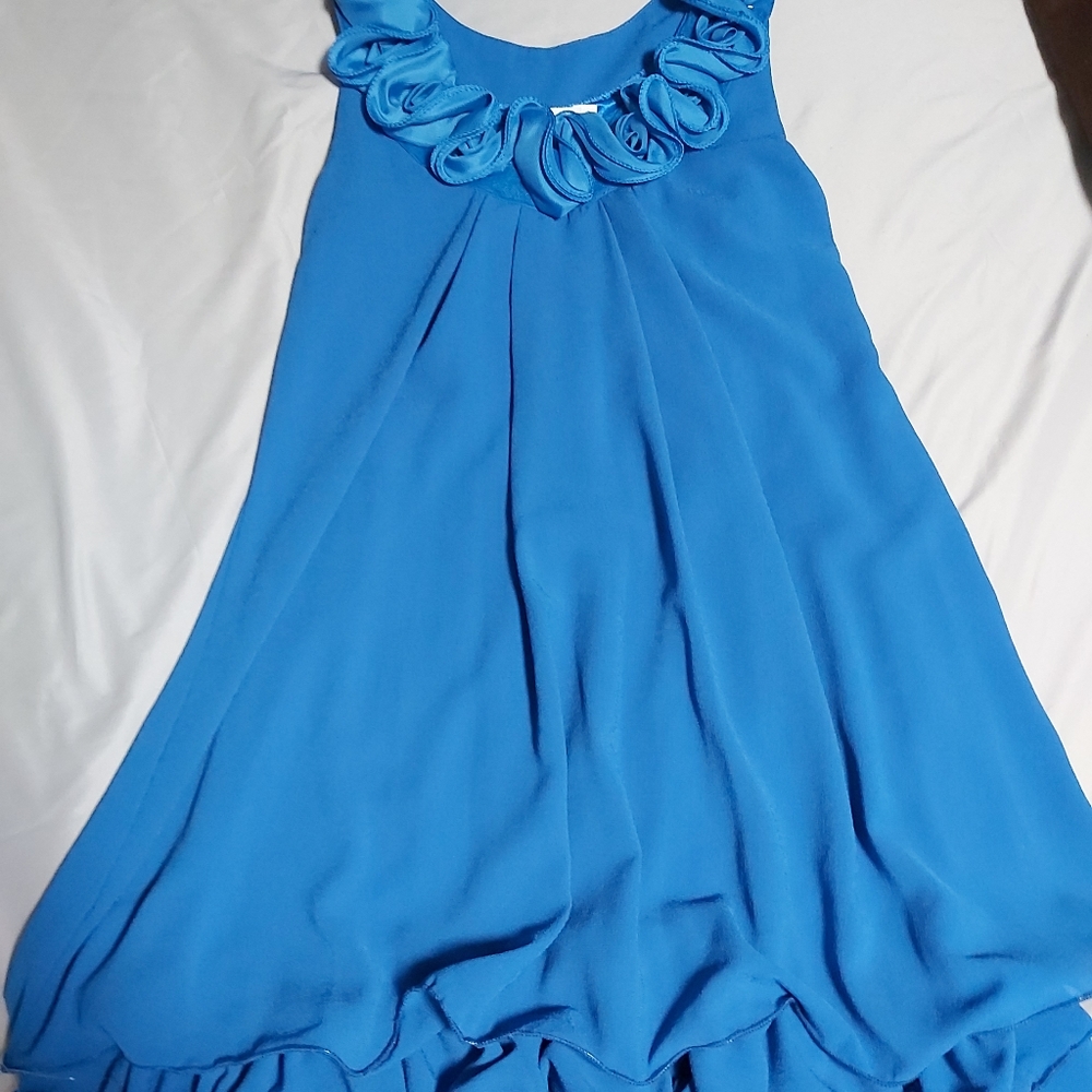 Blue flare dress